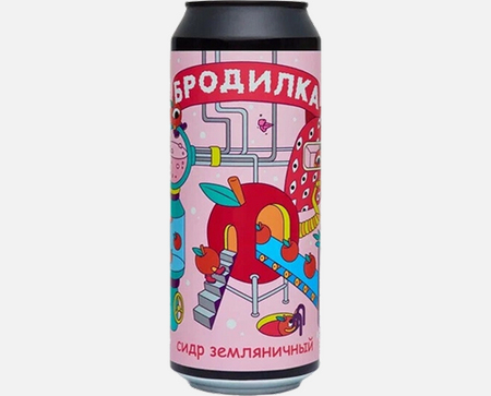 Бродилка фруктовый Земляника 0,45л Ж/Б 5%